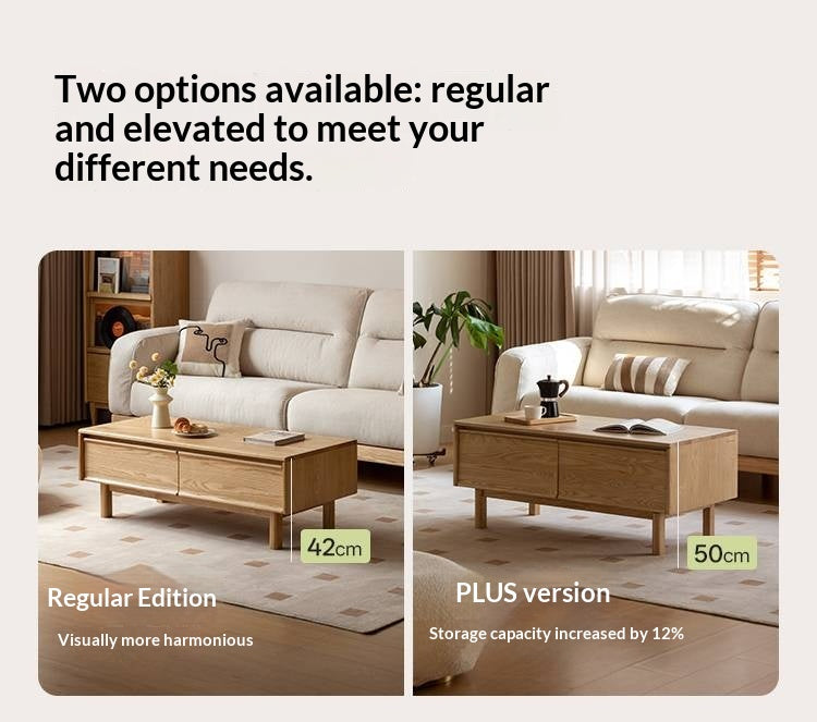 Ash, Oak Solid Wood Solid Wood Coffee Table