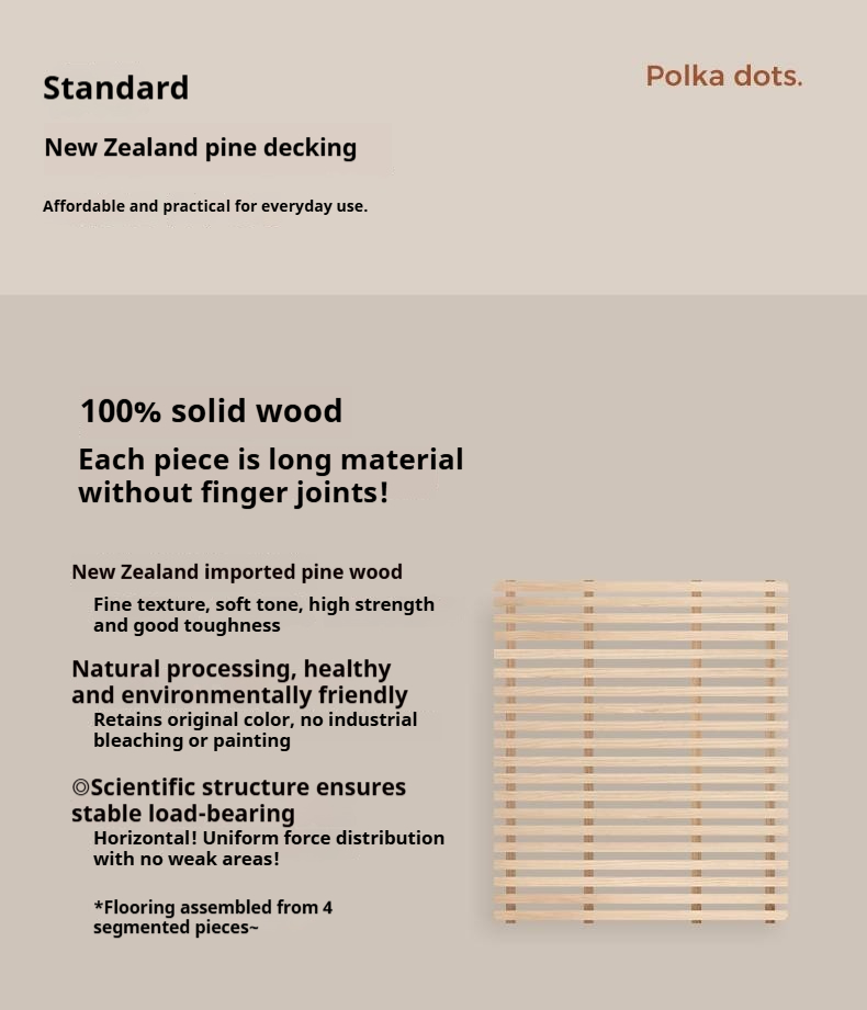 Poplar Solid Wood Genuine Leather Soft Backrest Bed Retro Vintage