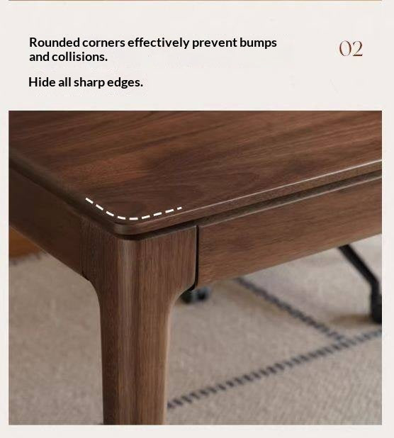 Sandalwood Solid Wood Modern Style Office Desk