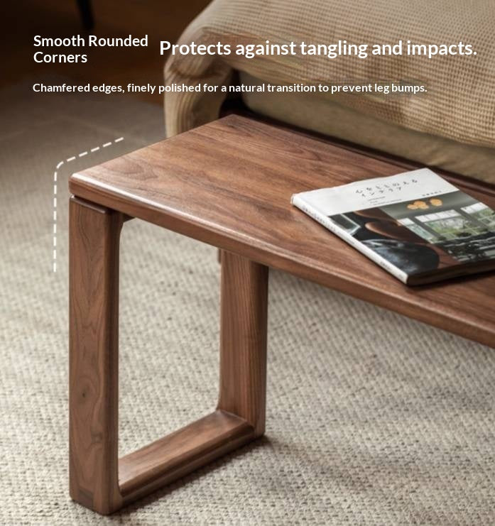 Black Walnut, Oak Solid Wood Long Bench