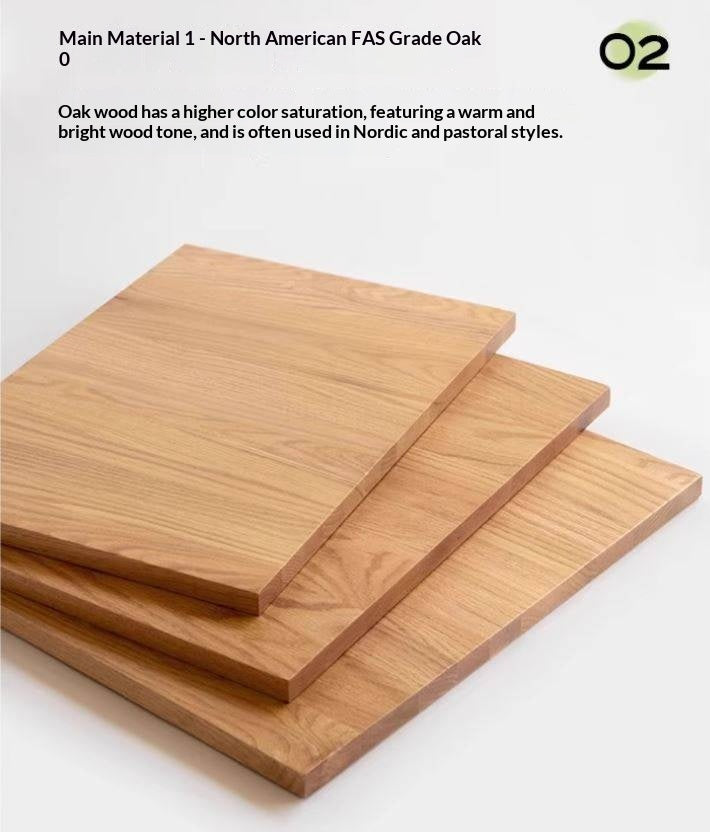 Oak Solid Wood Backrest Soft Chair