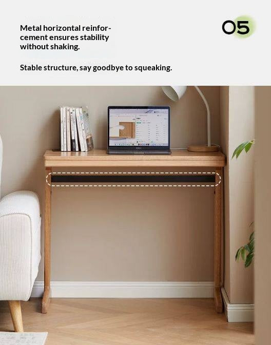 Oak, Cherry Solid Wood Small Office Desk