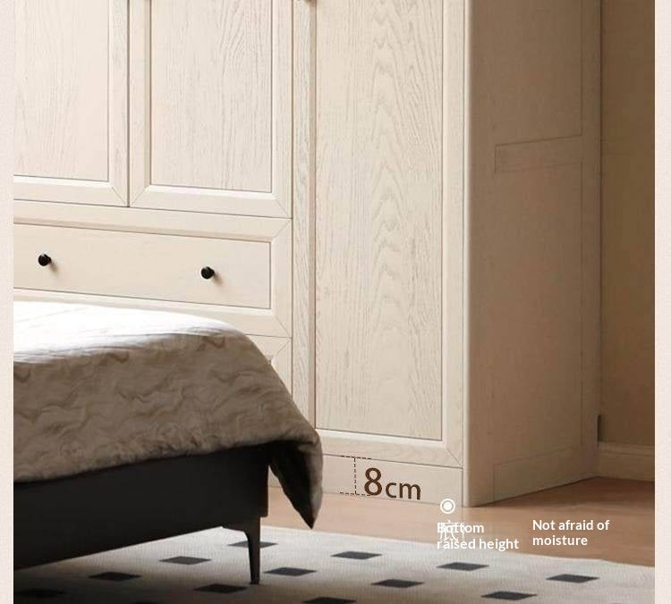 Ash Solid Wood American Style Wardrobe