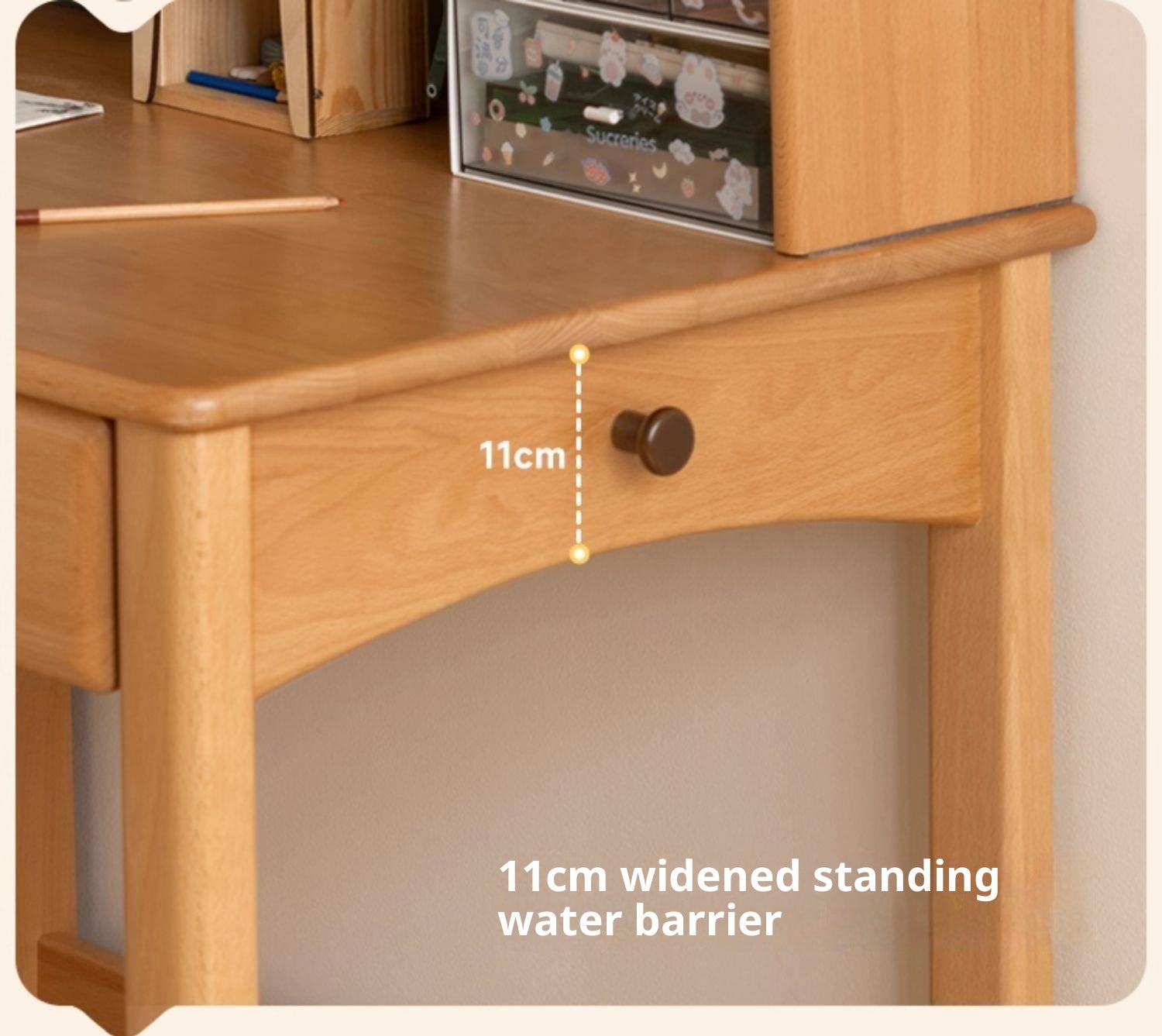 Beech Solid Wood Children s Learning Desk