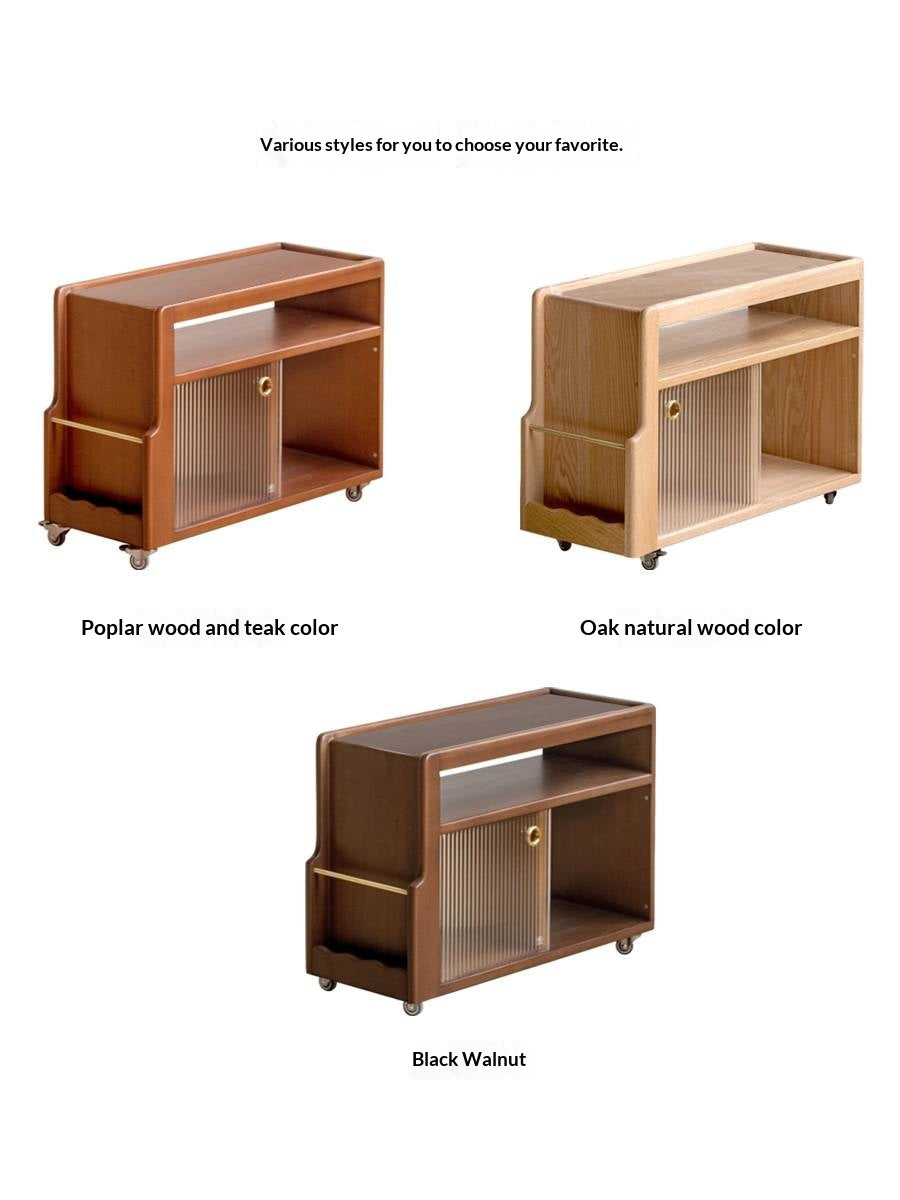 Oak, Poplar, Black Walnut Solid Wood Ancient Style Side Table