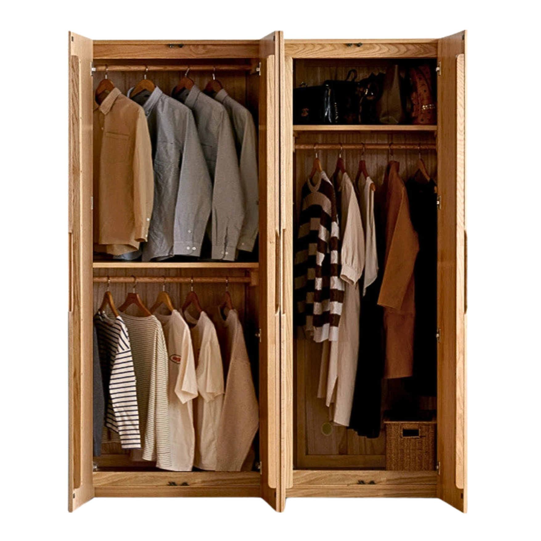 Oak solid wood Wardrobe ::