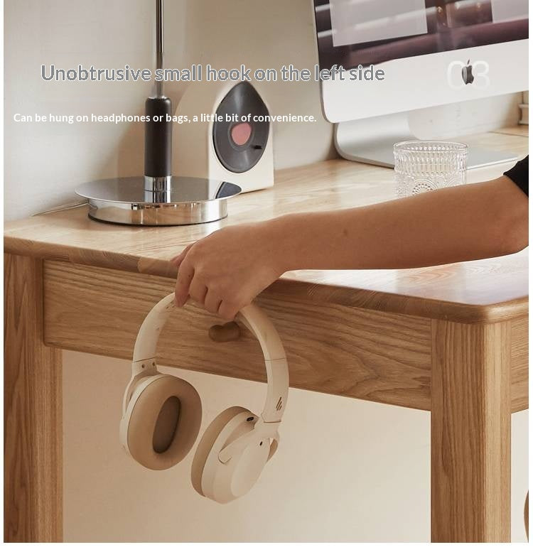 Ash Solid Wood Modern Multifunctional Office Desk