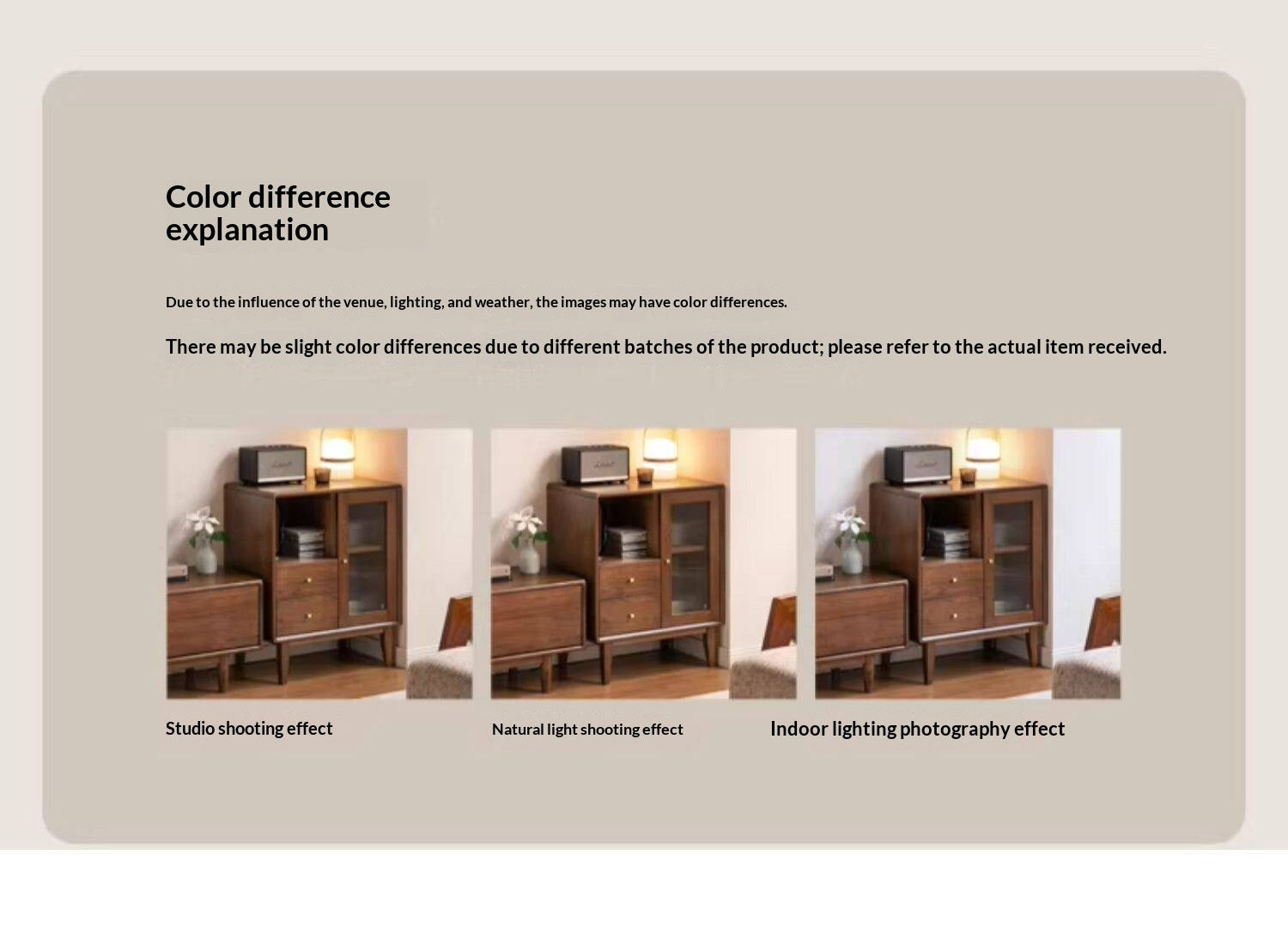 Oak Solid Wood Nordic Side Cabinet
