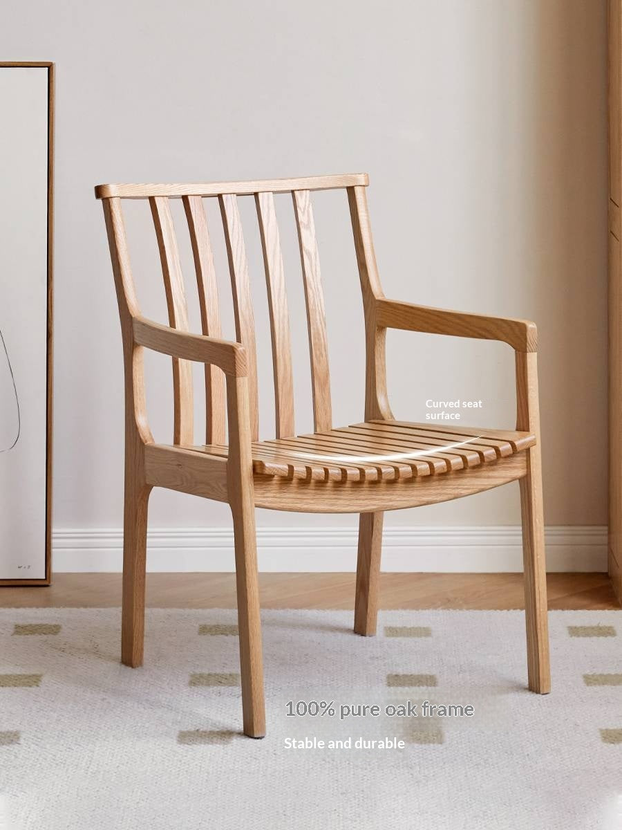 Cherry, Ash, Oak, Beech Solid Wood Book Chair Comfortable Soft Back Chair