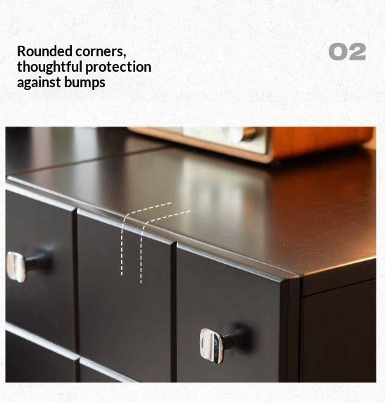 Solid RubberWood Retro Style Side Cabinets