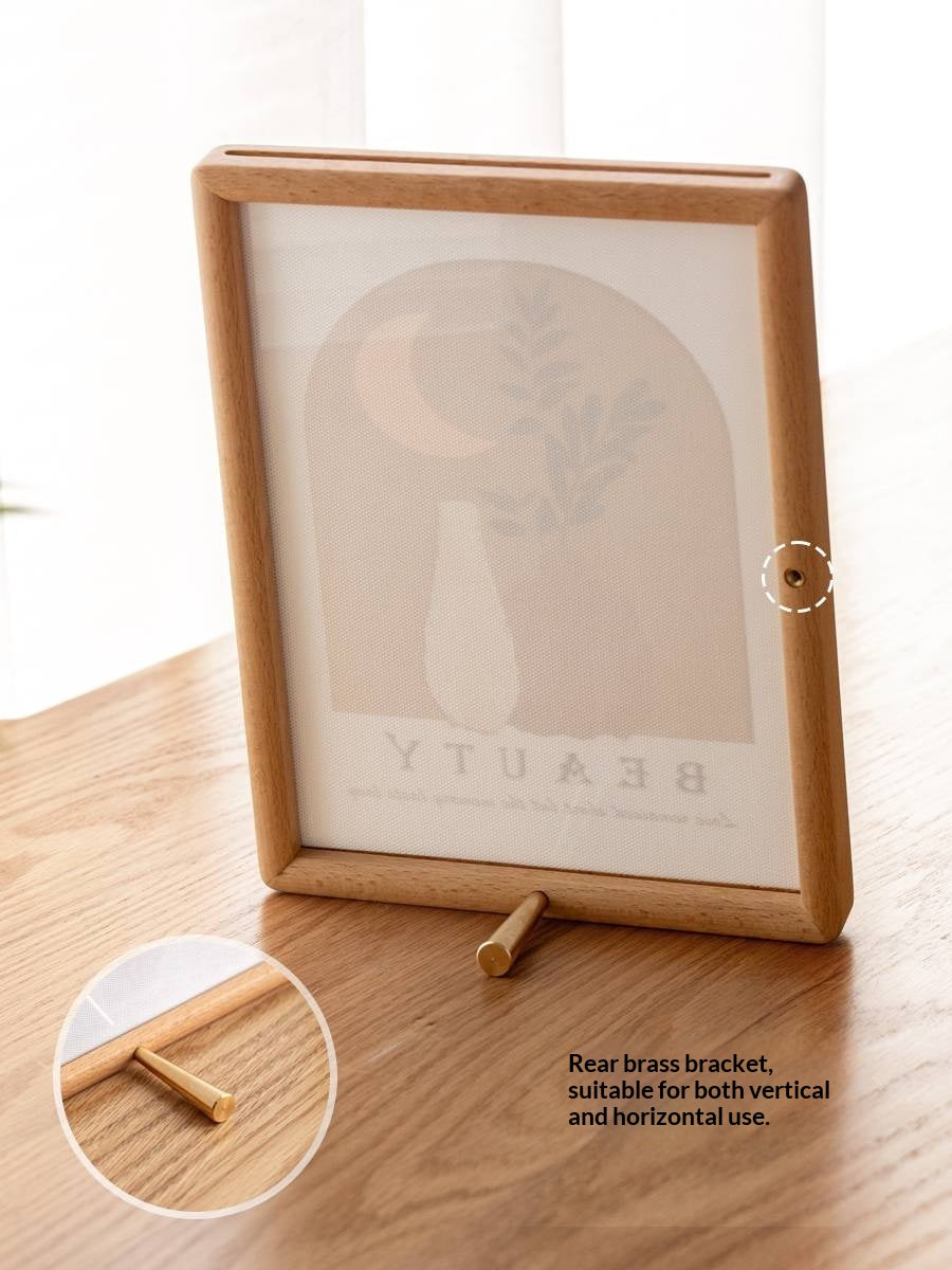 Black Walnut, Beech Solid Wood Photo Frame