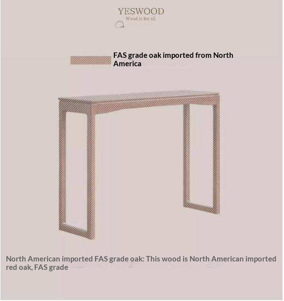 Oak Solid Wood Console Table, Entryway Bench