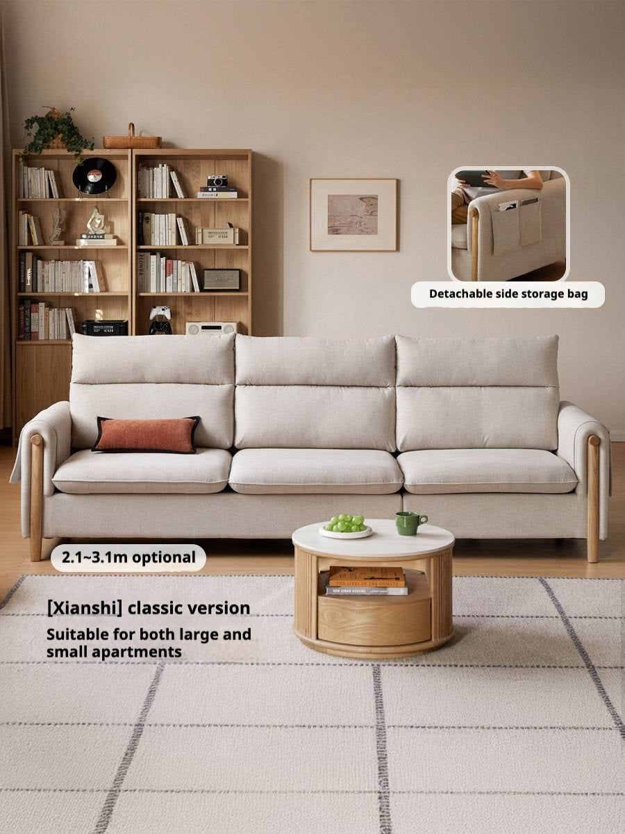 Fabric Contemporary Sectional Sofa with Relaxed Seating