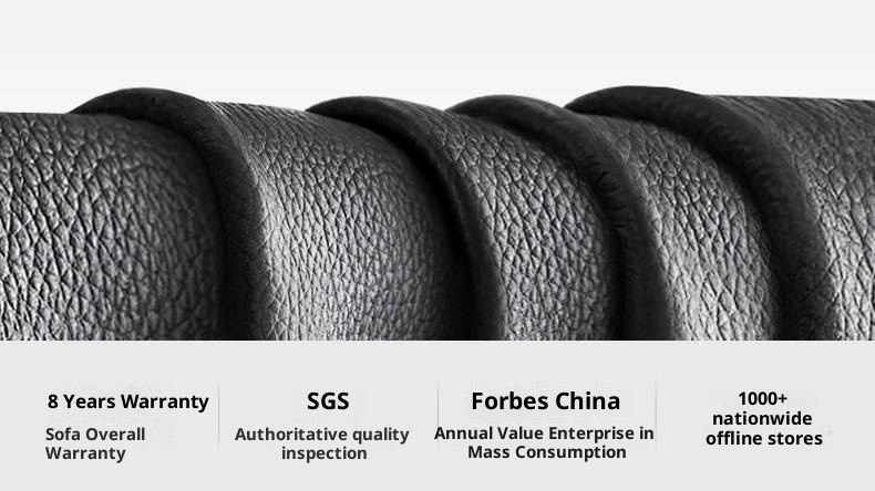 Genuine Leather Soft Headboard Bed