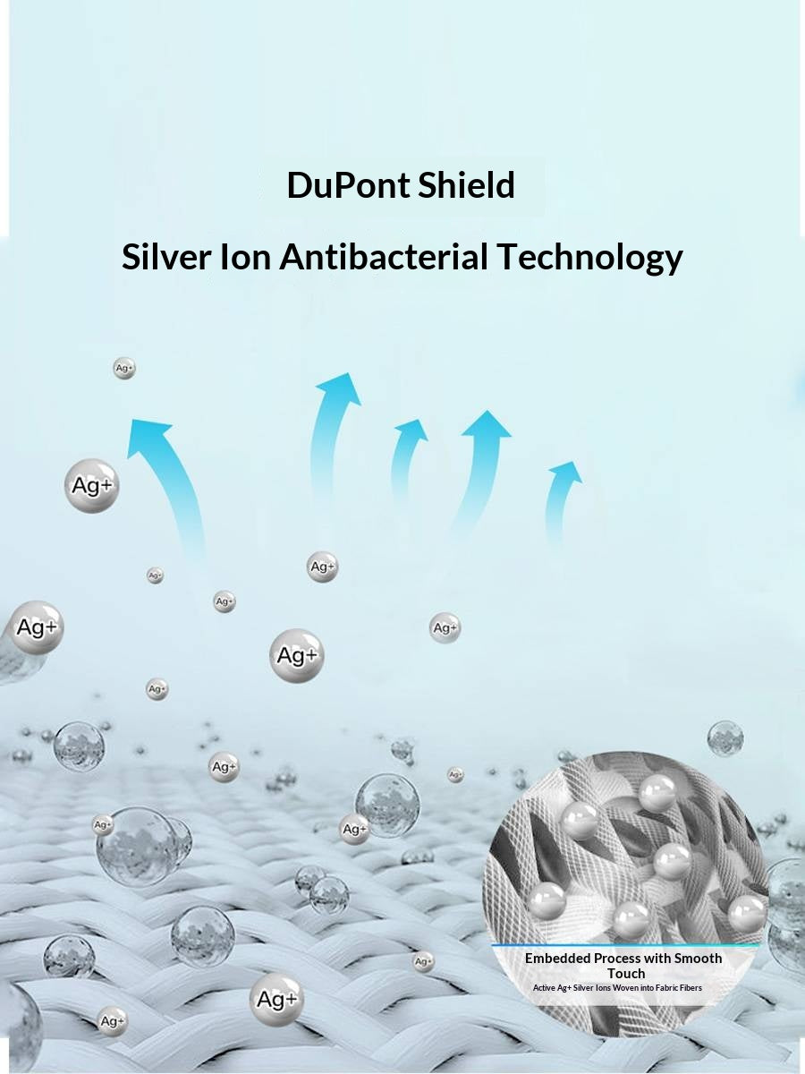 Zero-Glue Latex Mattress with Silver Ion, Soft Sponge, and Independent Spring