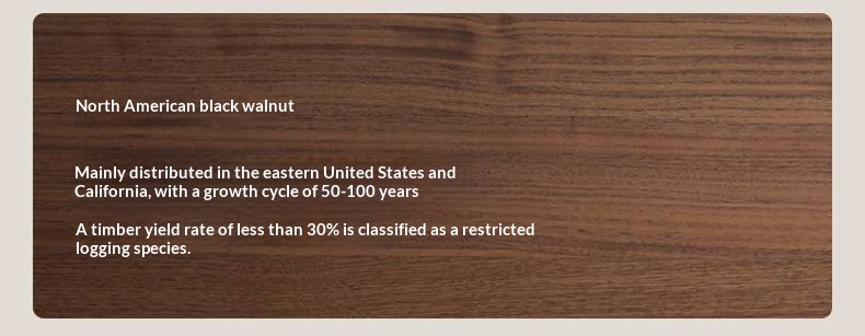 Black Walnut, Beech Solid Wood Retro Upholstered Large Bed