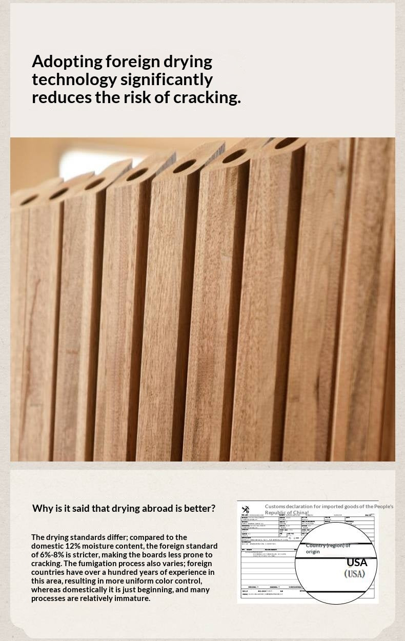 Black Walnut Solid Wood Modern Study Desk