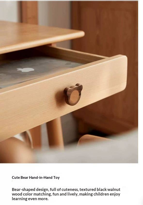 Beech Solid Wood Kids Study Table