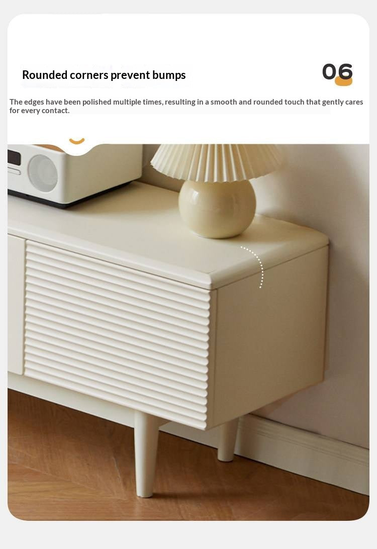 Pine, Cherry Solid Wood TV Cabinet, Rock Board.