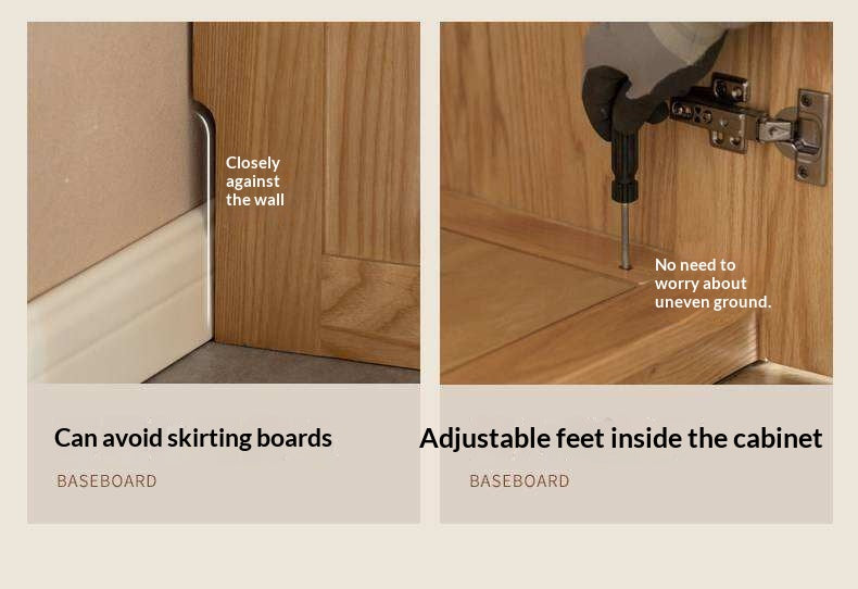 Ash Solid Wood Wardrobe with Minimalist Design and Storage Space