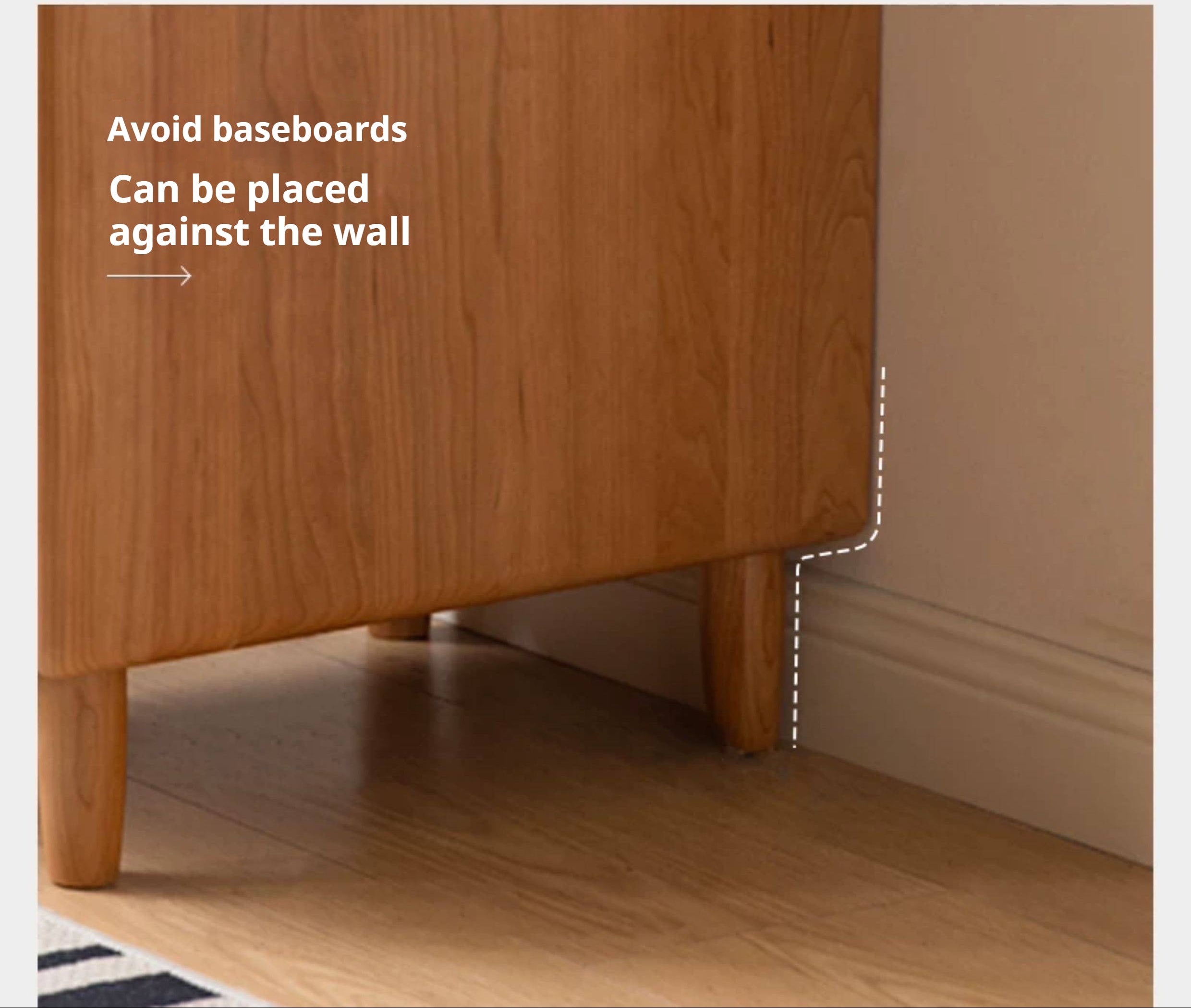 Cherry Solid Wood Multifunctional Vanity Table