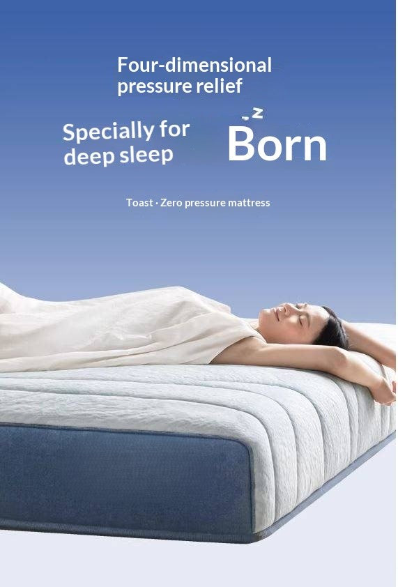 Zero-Glue Pressure-Free Memory Foam Mattress — 3D Core Material, Thick Mattress with Independent Springs