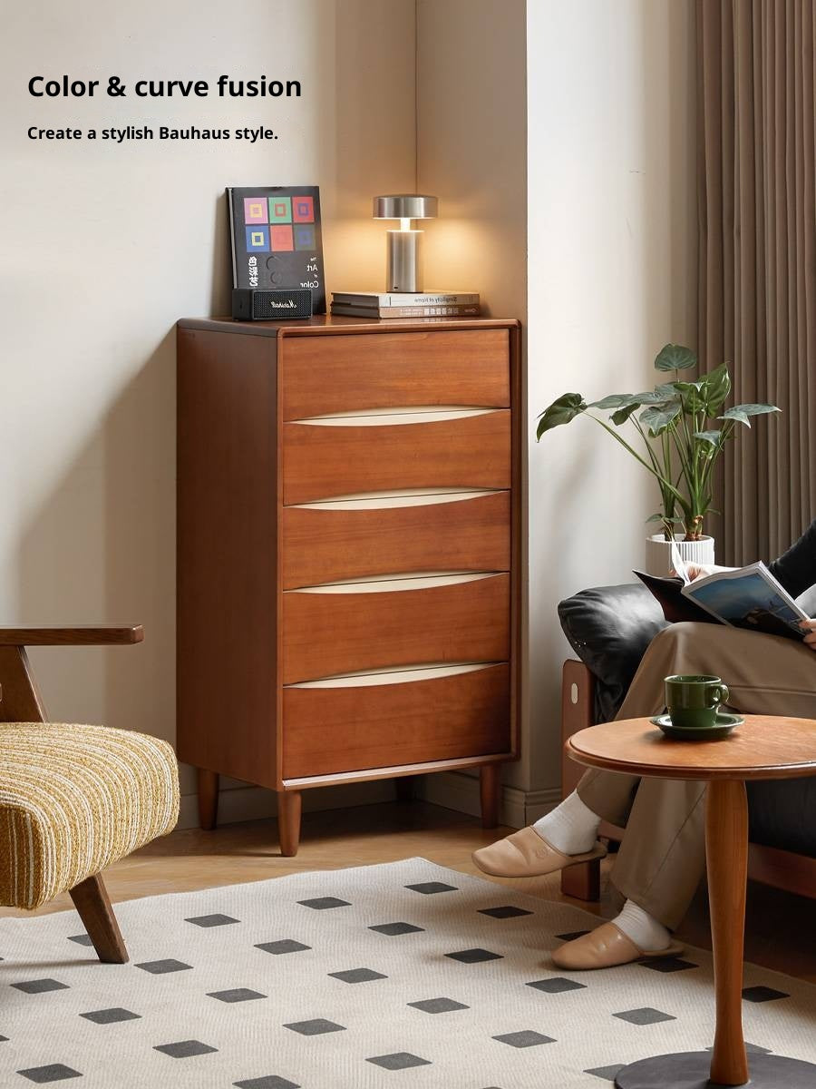 Poplar Solid Wood Vintage Style Side Cabinet.