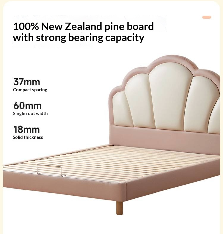 Organic Leather kid's Bed princess bed<