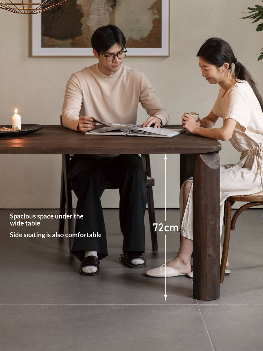 Mango Solid Wood Wabi Sabi Style Dining Table