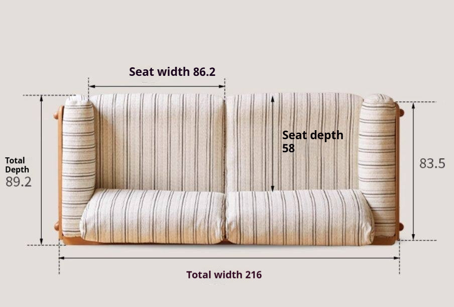 Cherry Solid Wood Sofa Living Room Antique
