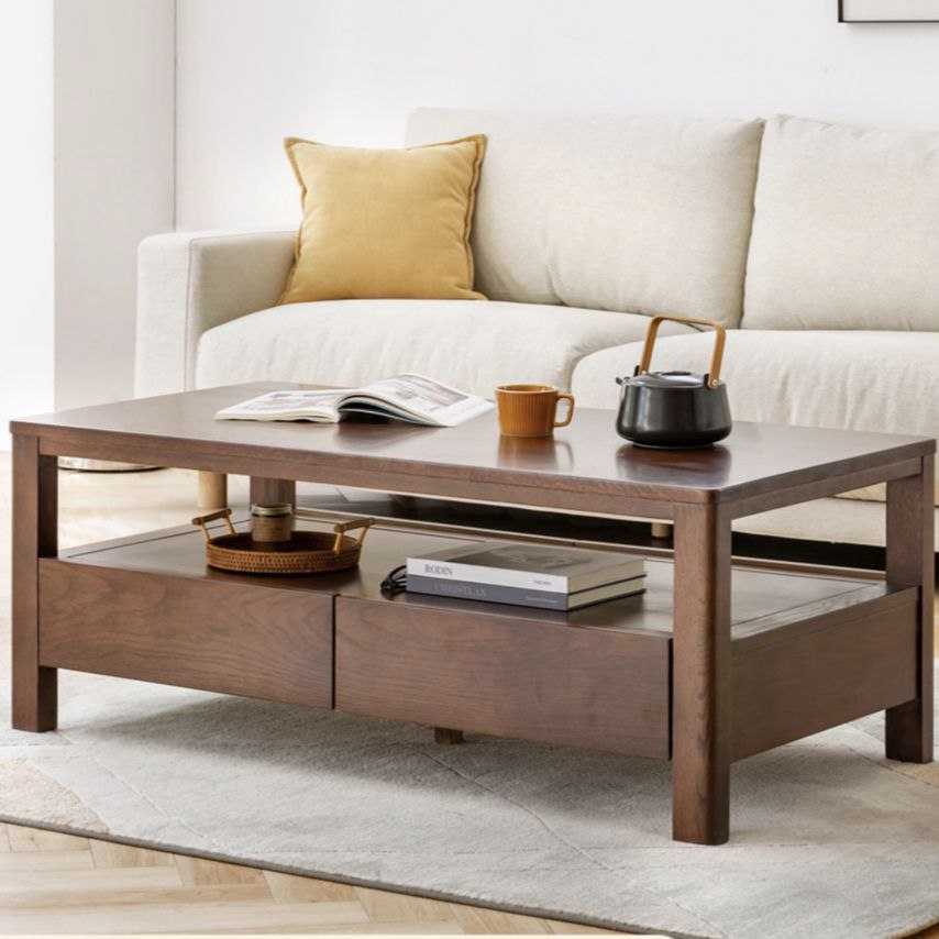 Oak Solid Wood Coffee Table