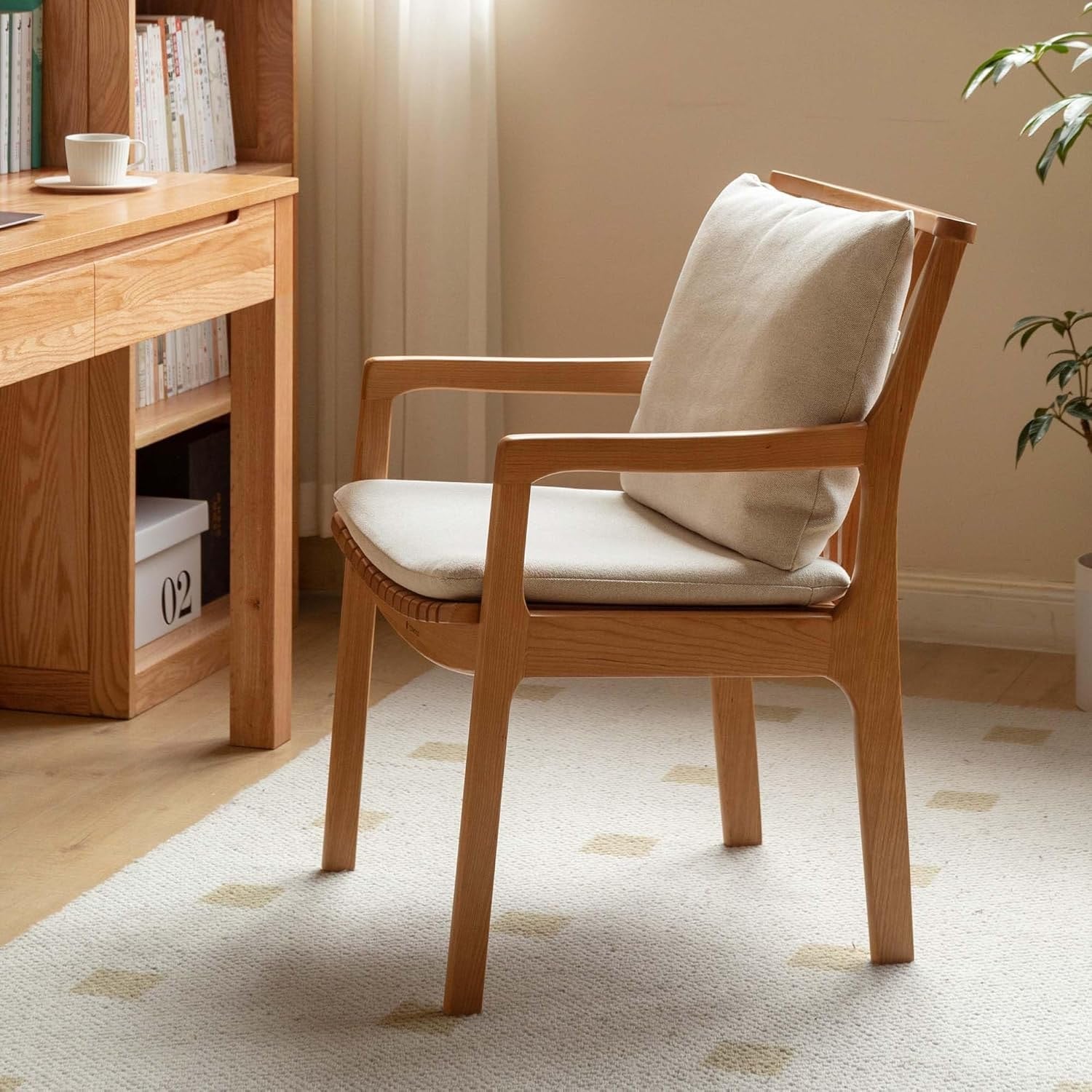 Cherry Wood Solid Wood dual-use Study Dining Office chair