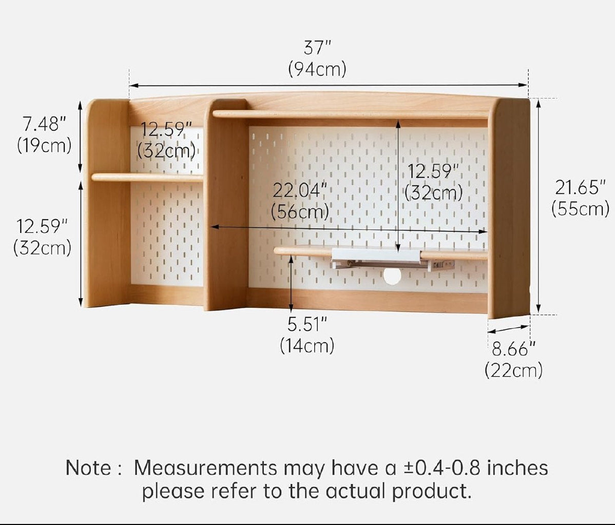 Beech Solid Wood  Lift Kids Study Table