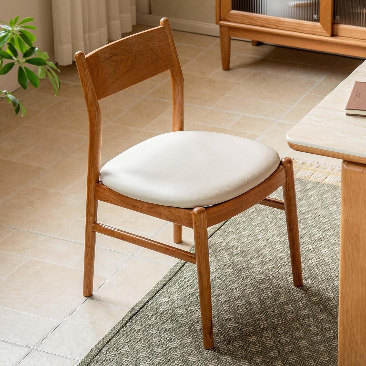 Set Ash, Cherry Wood Solid Wood Dining Chair