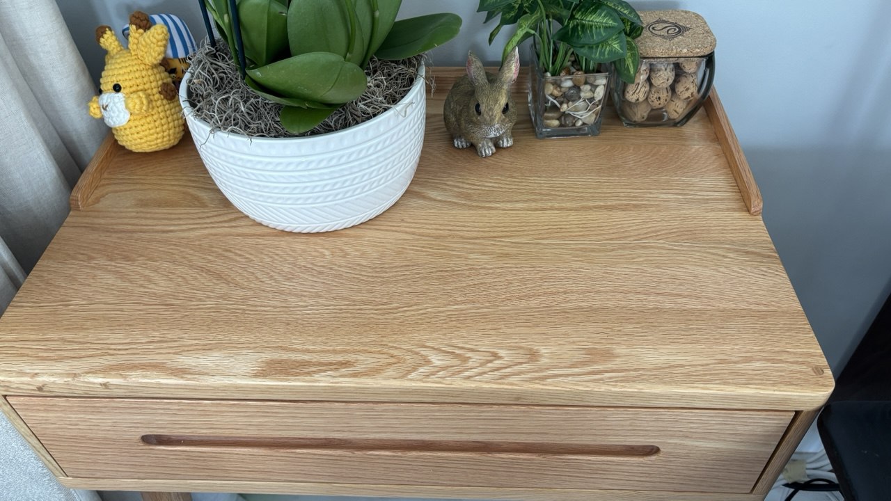 Oak Dressing Table Multifunctional nightstand-