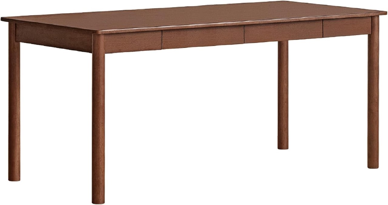 Black Walnut Solid Wood, solid Rubberwood Luxury Office Desk with drawer
