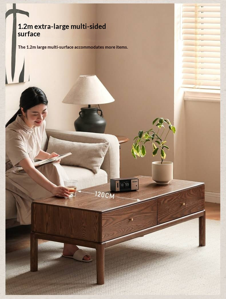 Ash Solid Wood Simple Modern Coffee Table