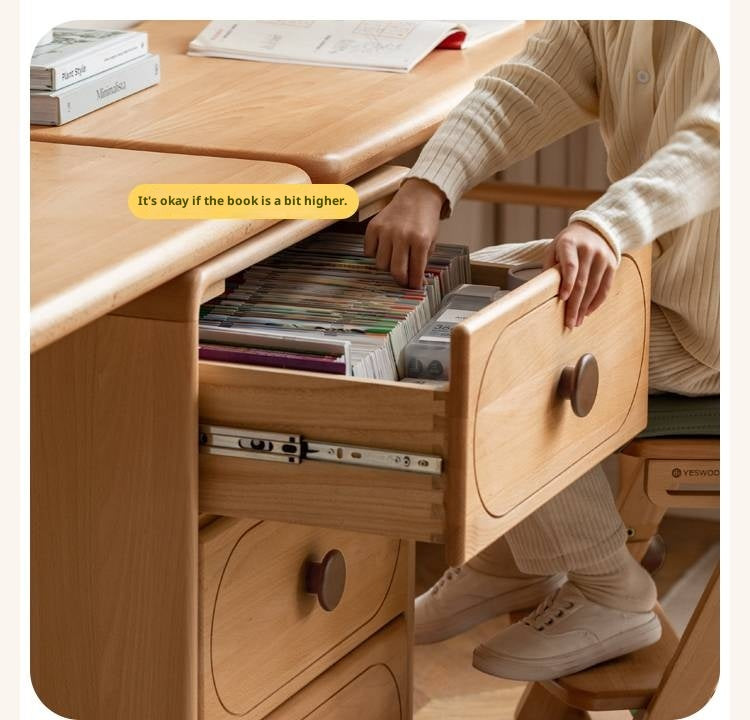 Beech Solid Wood Сhildren's Double Desk