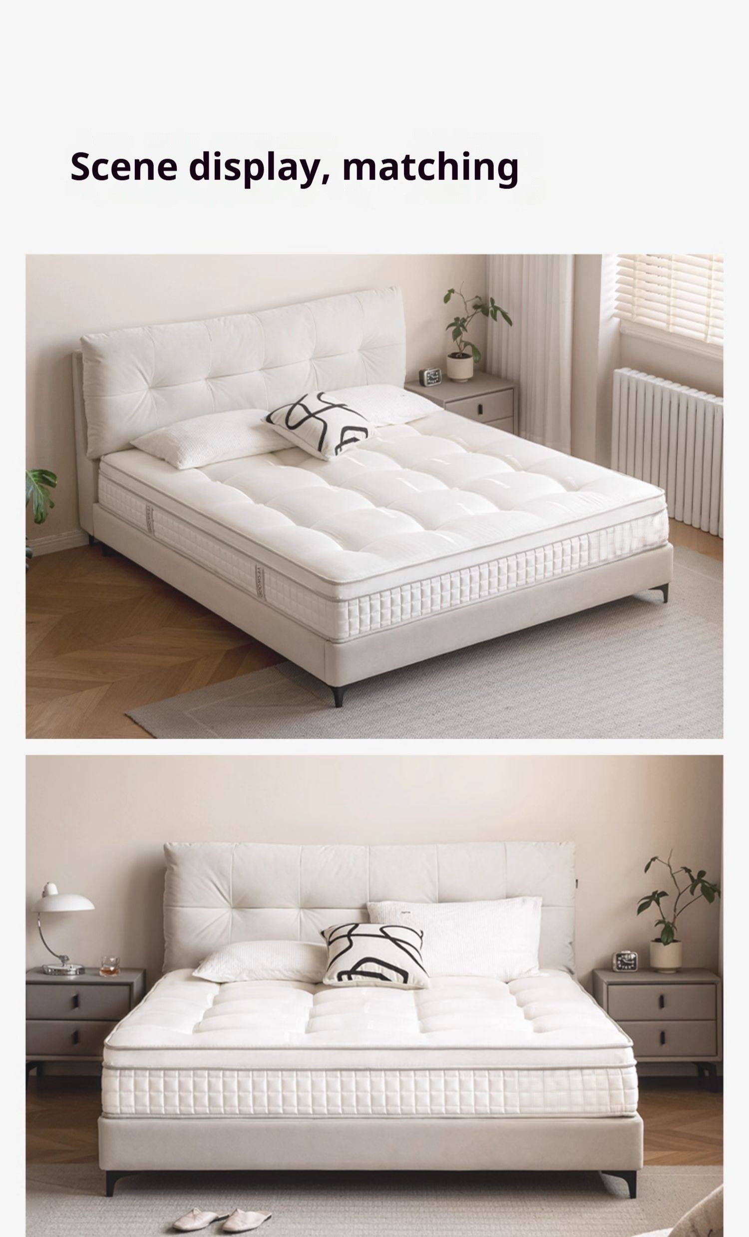 Eco-Friendly Button-Down Glue-Free Mattress — Anti-Mite Spring Mattress, Simmons Thick Design