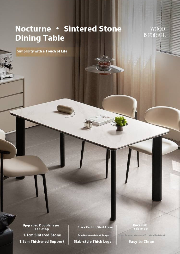 Iron Long Modern Dining Table