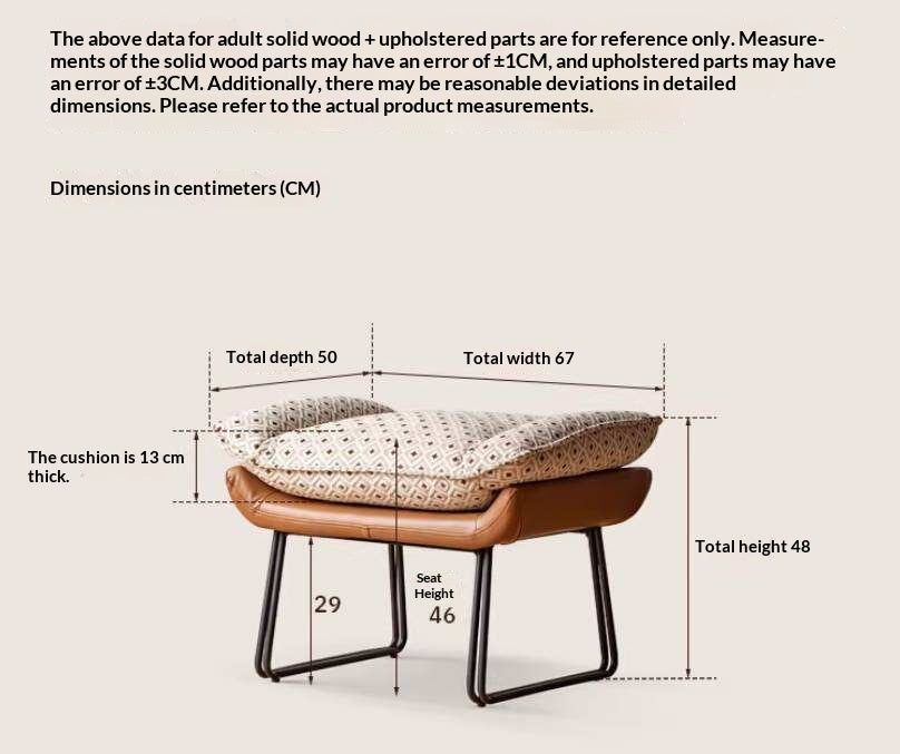 Fabric Sofa Footstool, Changing Stool