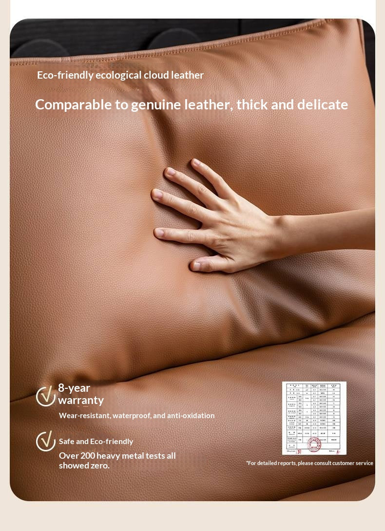 Italian Modern Swivel Lounge Chair with Upholstered Cushion eco leather