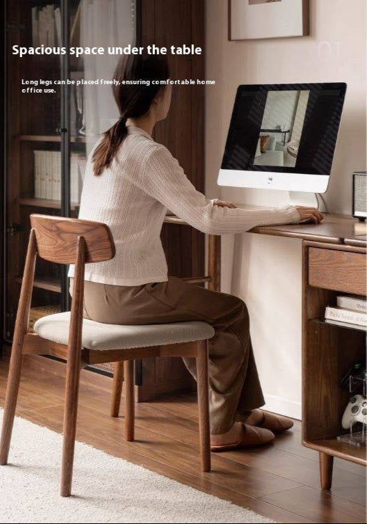 Oak Solid Wood Modern Double Computer