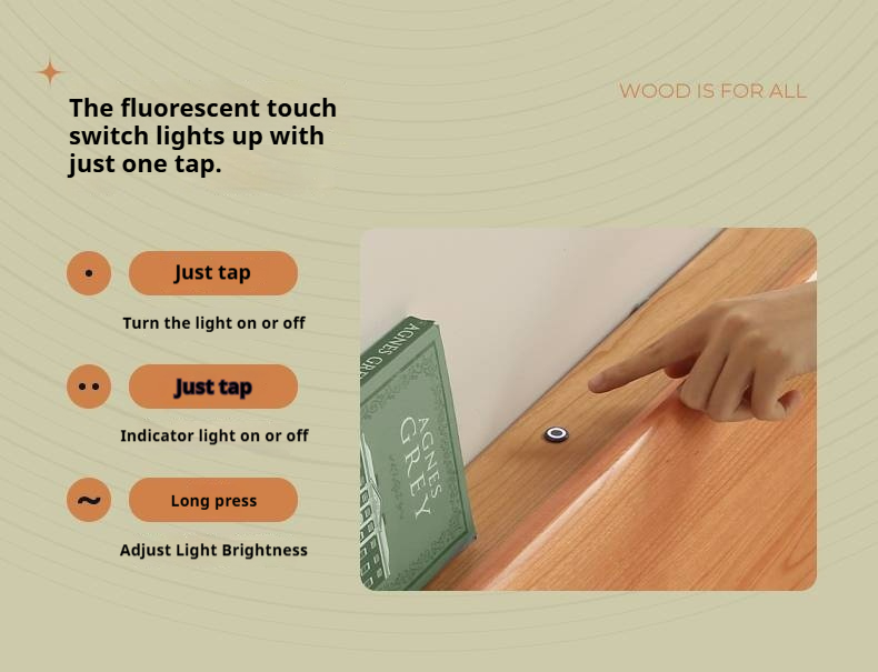 Cherry Solid Wood Modern Minimalist Storage Box Bed with Suspension Design