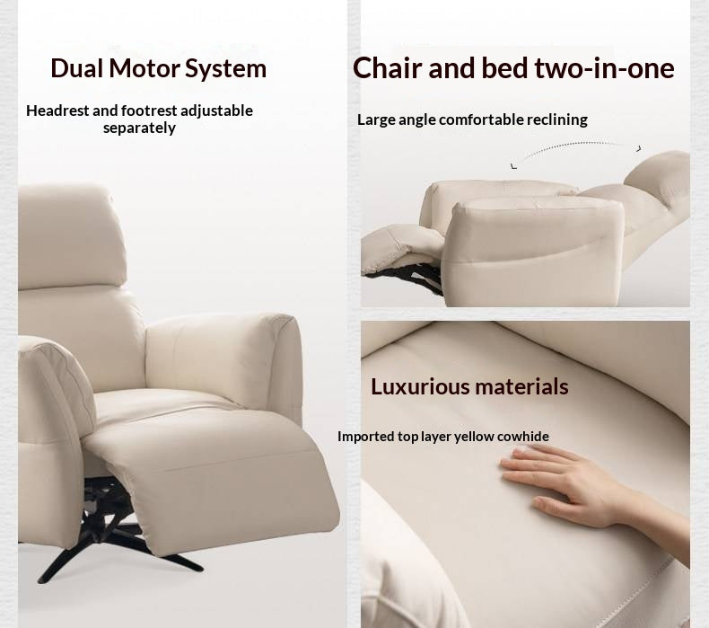 Genuine Leather Modern Functional Electric Chair