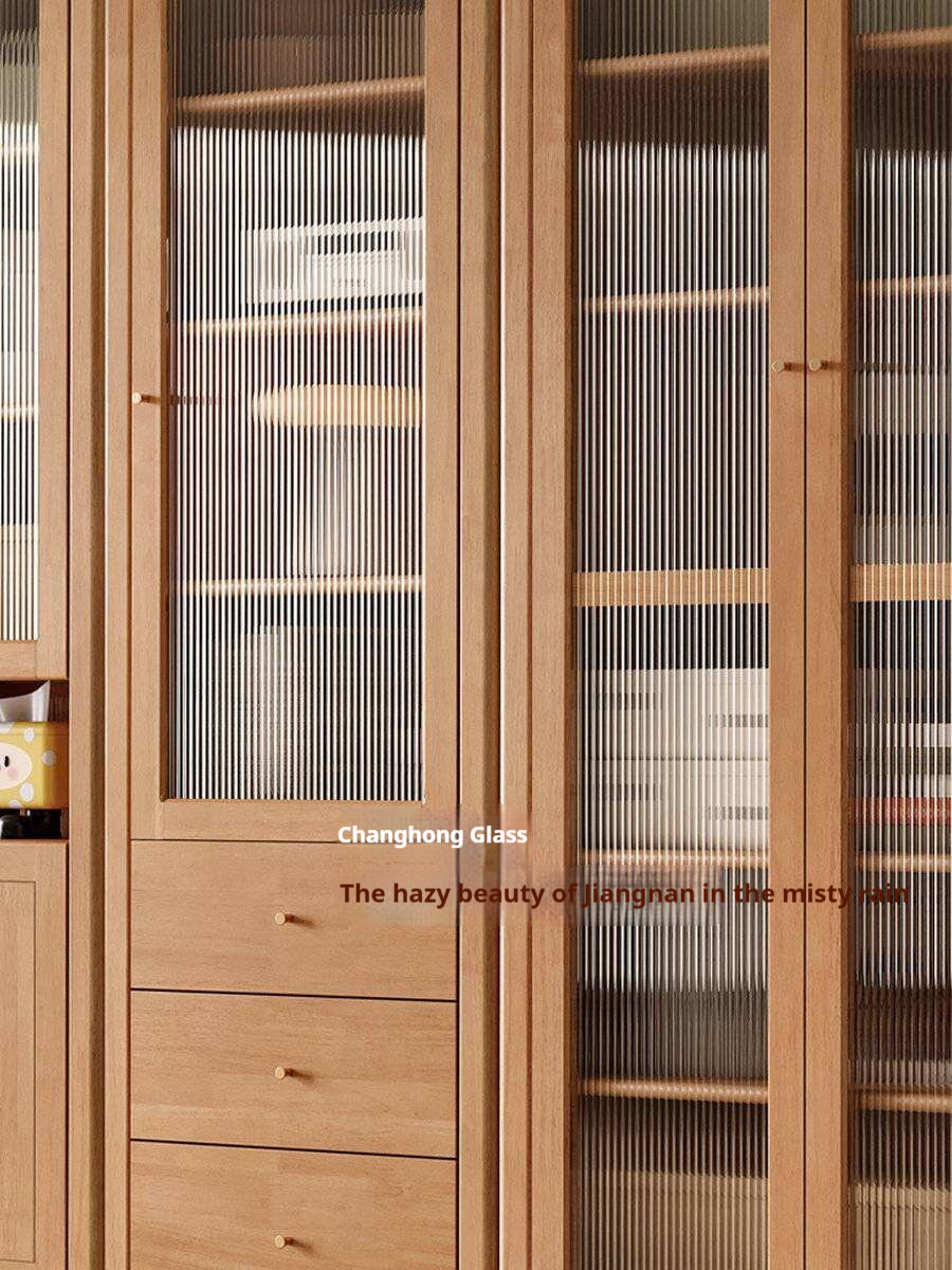Solid Rubberwood Bookcase with Storage and Display Shelves