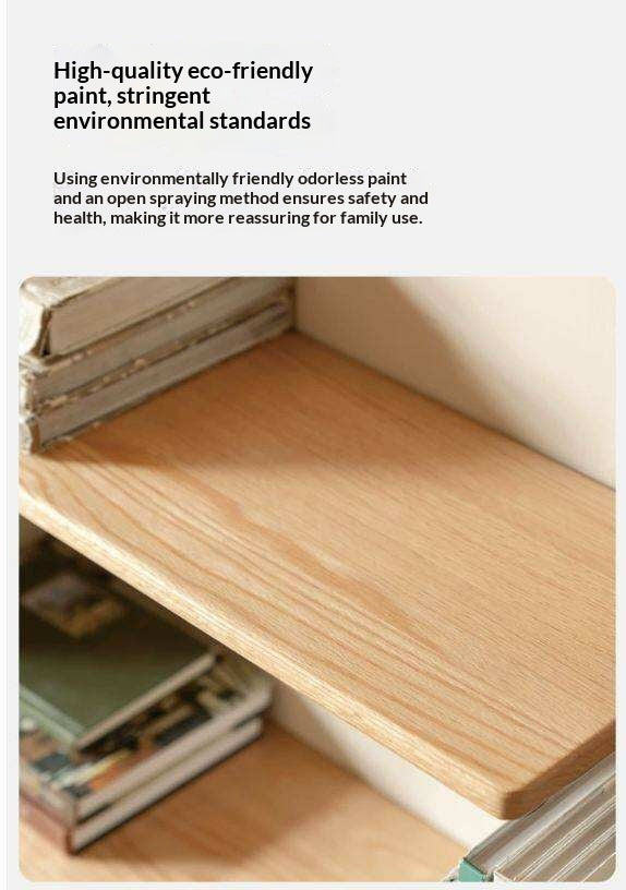 Oak, Poplar Solid Wood Industrial Style Multi-layer Storage Rack