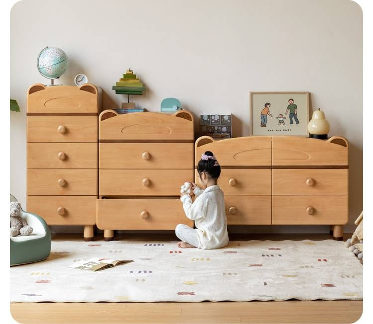 Beech Solid Wood Childrens Drawer