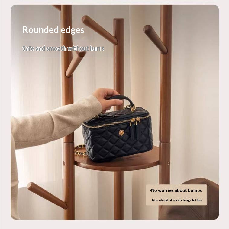 Solid Rubberwood Modern Minimalist Clothes Rack