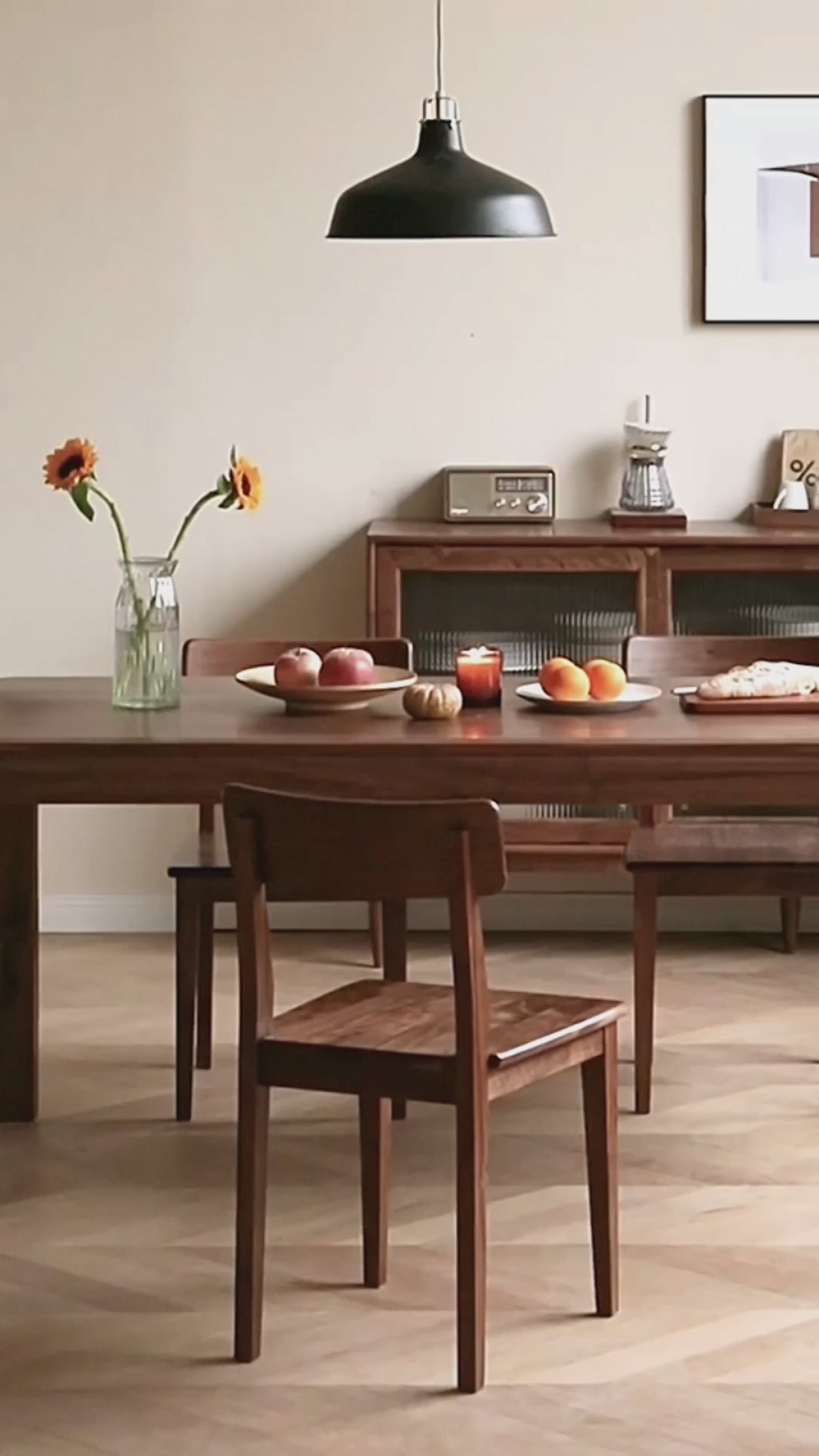 Wood Solid Wood Dining Table North American Black Walnut Simple Dining ...